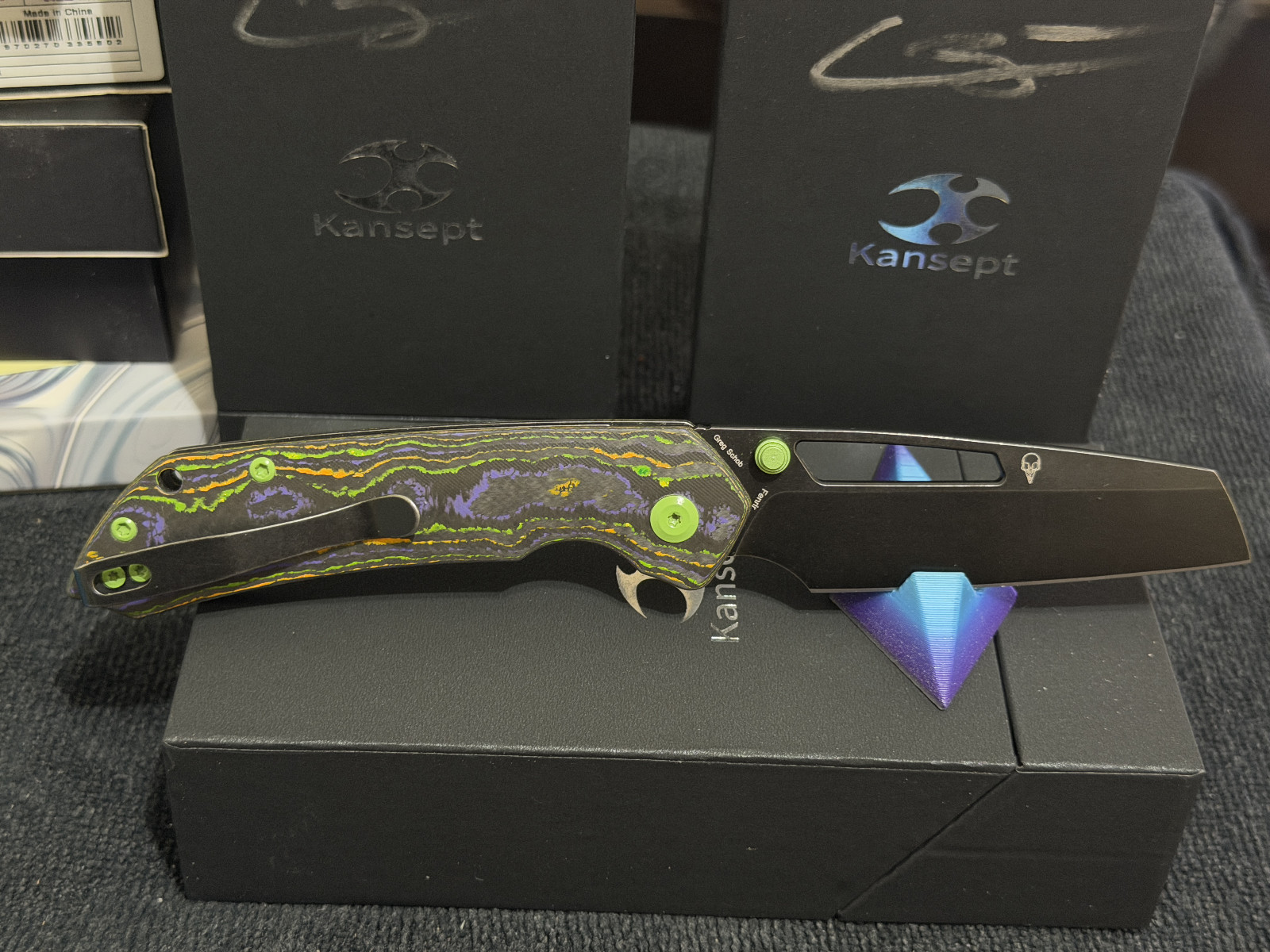 Kansept Knives Fenrir Rad Camo Carbon
