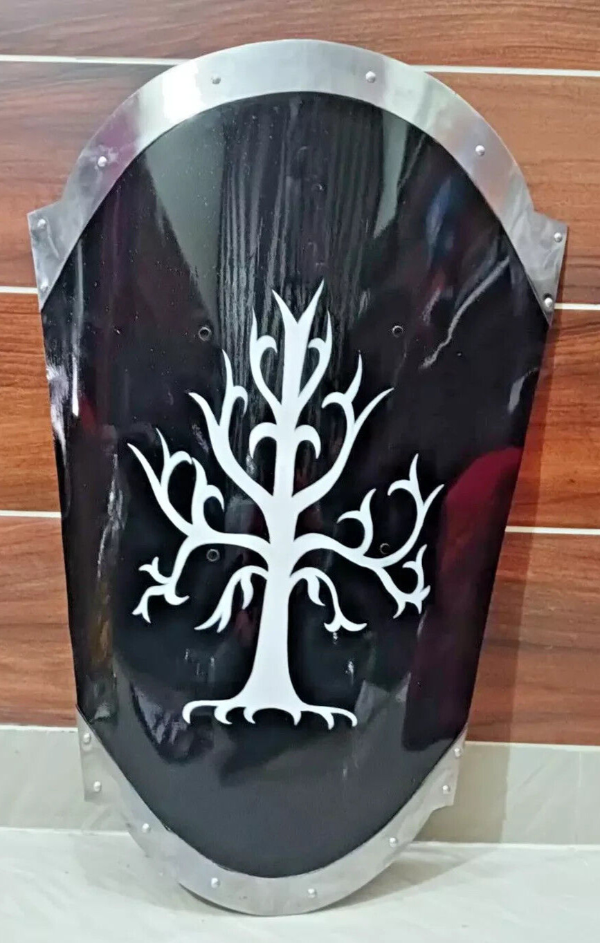 Medieval Black Base Tree Painted Cosplay Armor Reenactment costume shield