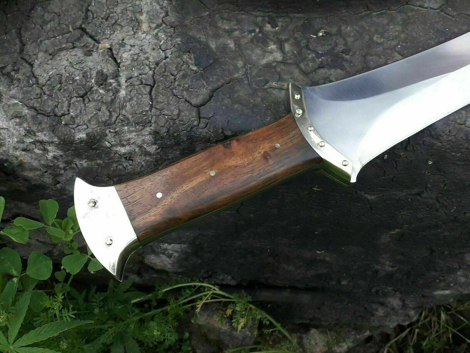 KC 20″ Greek Xiphos Double Edged Handmade Steel Gladius Sword, Rosewood Handle