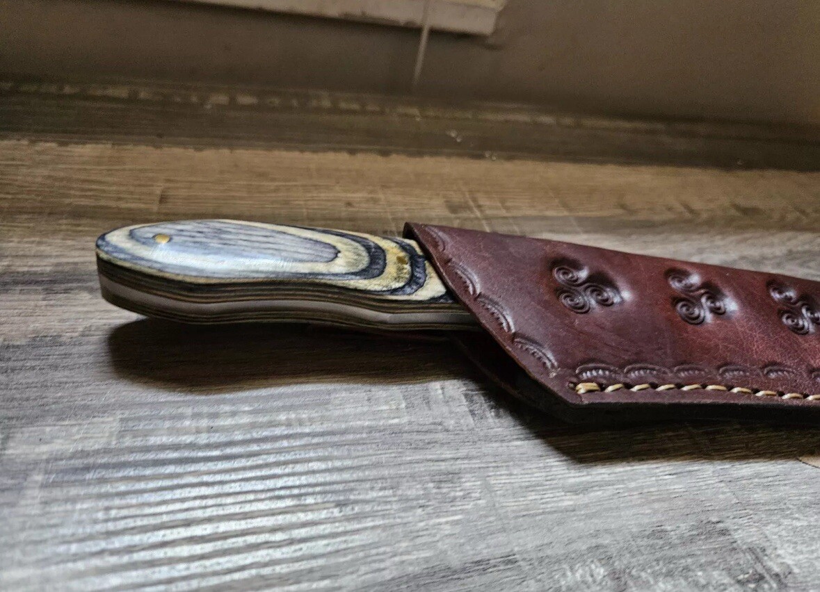 New ☑️Custom Handmade Skinner Knife w/ Leather Sheath ⚡️