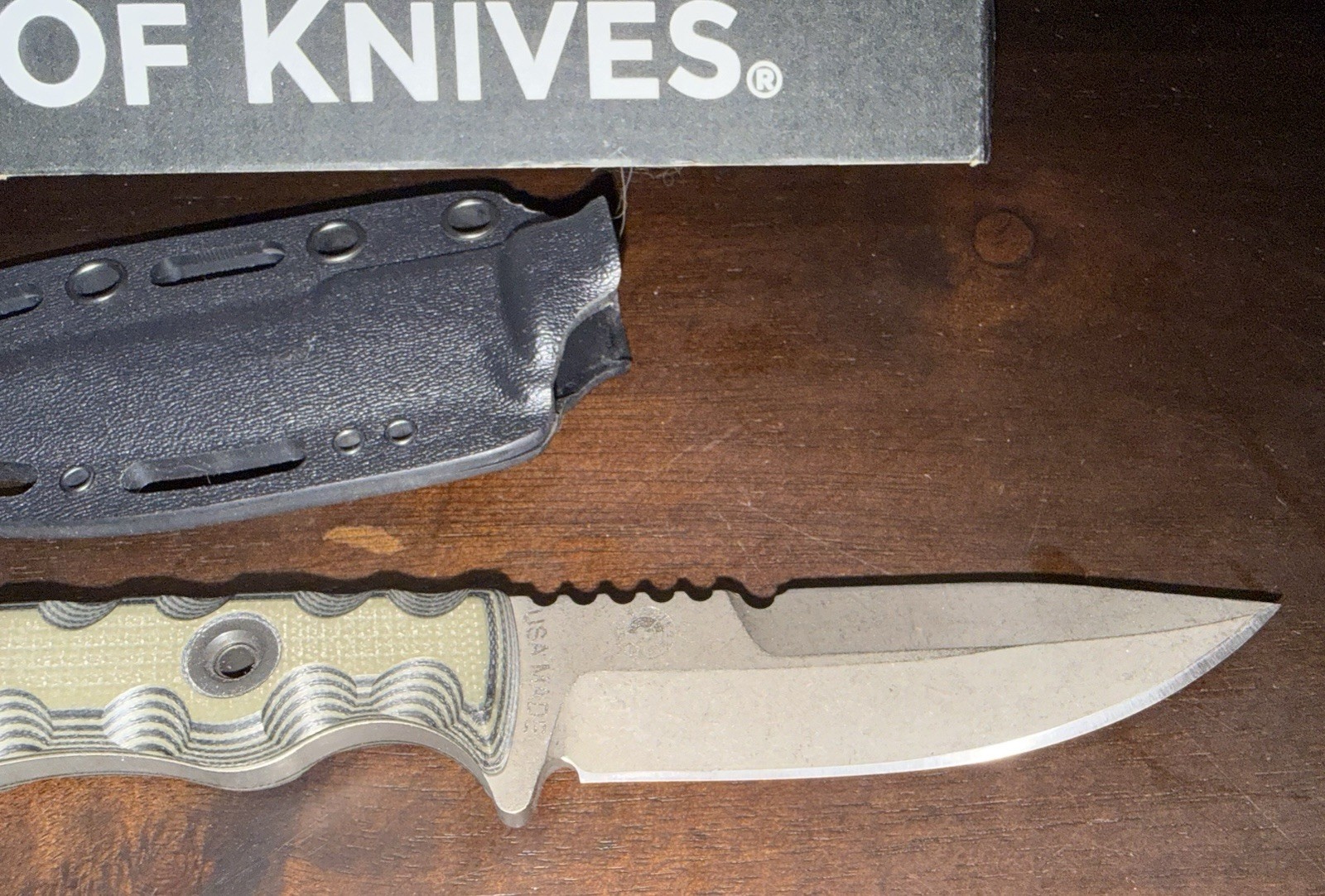 Tale of Knives (T.Kell) Agent 001 80CRV2 Fixed Blade