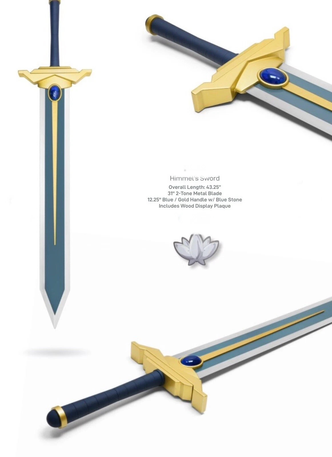 43”Himmel’s Hero Replica Sword Frieren:Beyond Journey’s End Full Metal Blade 芙丽莲