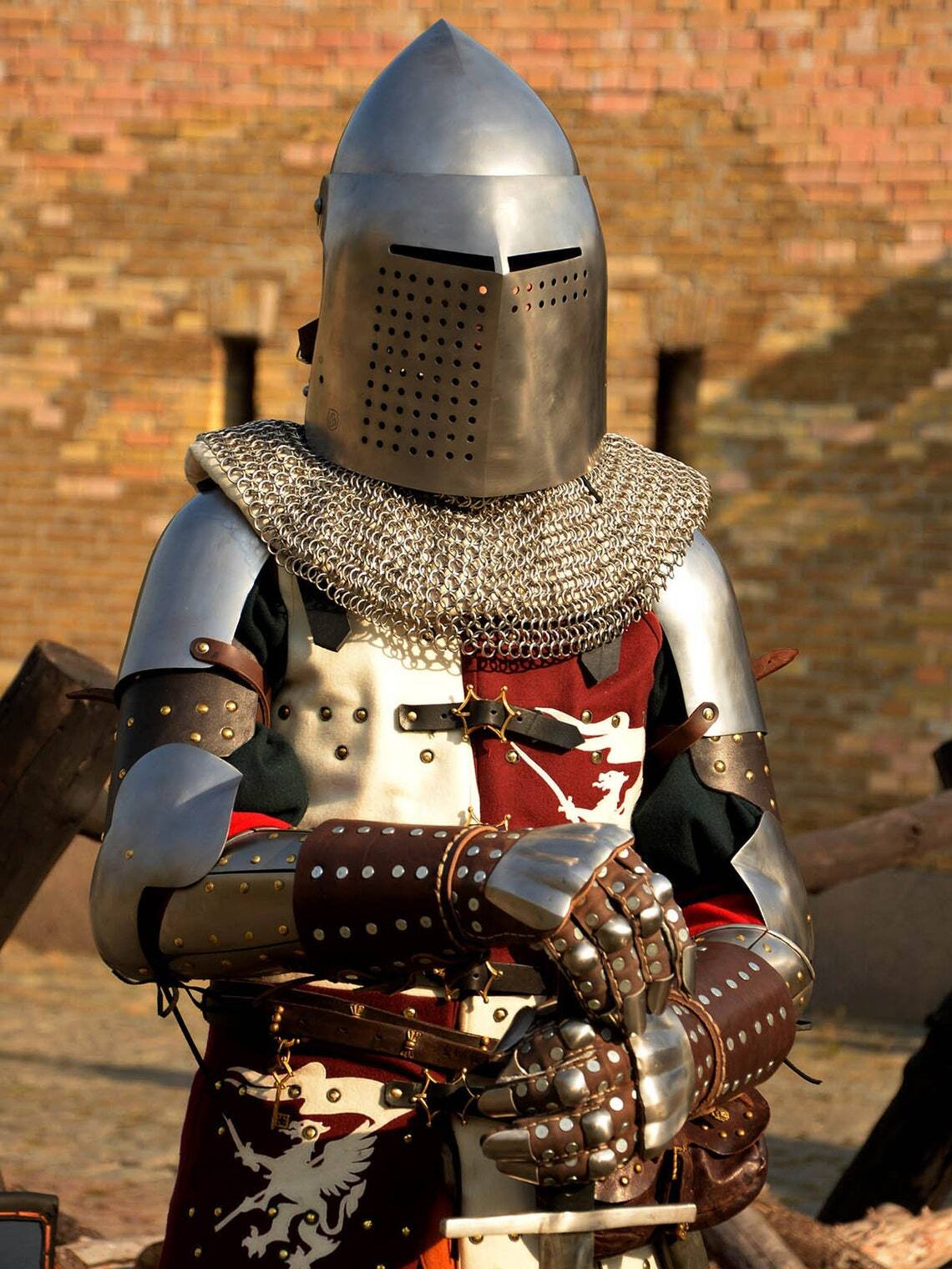 Knight Costume Bascinet Medieval French Knight Helmet Combat SCA Battle Ready