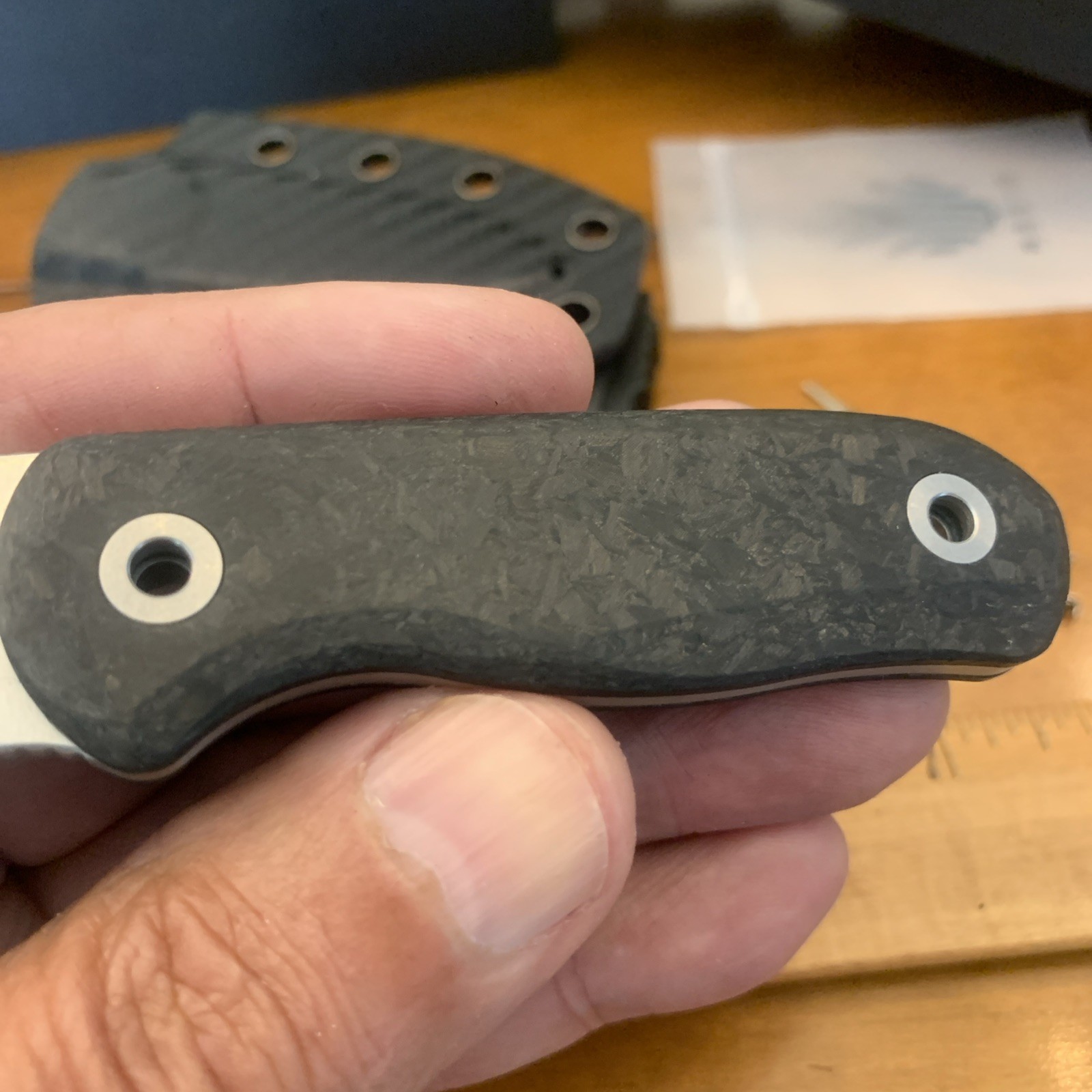Kizer Drop Bear Azo Fixed Blade Carbon Fiber With Extra Tools