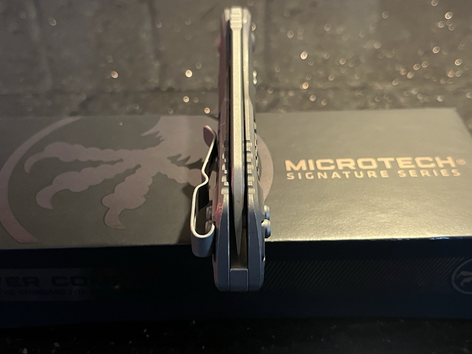 Microtech Marfione Select MSI RAM Lok Frag Titanium Handles