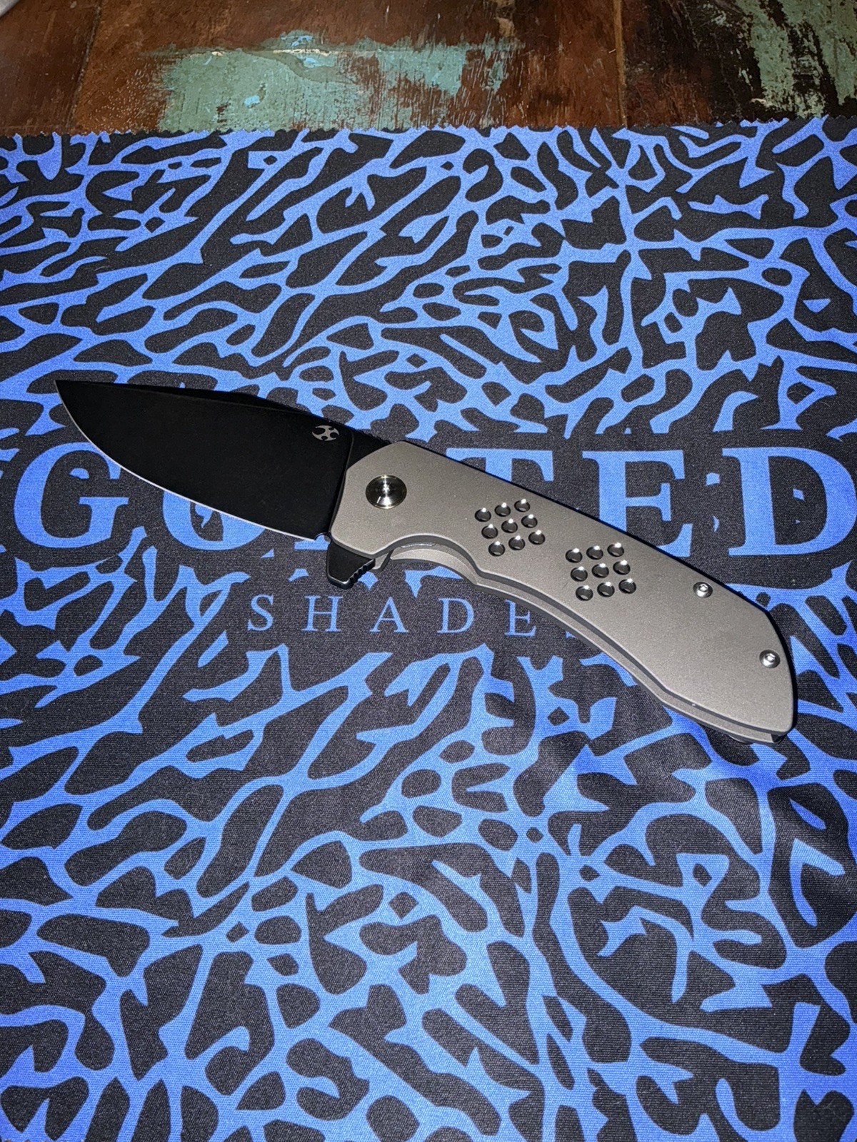 Kansept Entity Linerlock Knife 3.52″ CPM-S35VN Blade Bead Blasted Titanium NEW