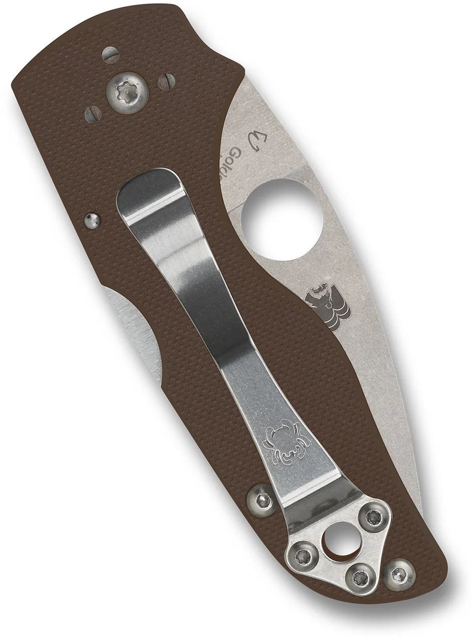 SPYDERCO Lil’ Native Sprint Run, Brown G-10 Scales, CPM 15V Steel, C230MBGPBN15V