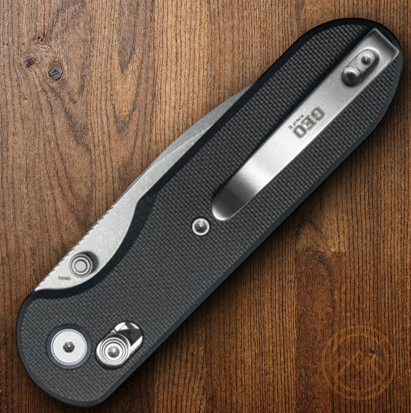 GEO Knife Ethereal Folding Knife 3″ Bohler M390 Steel Blade Black G10 Handle