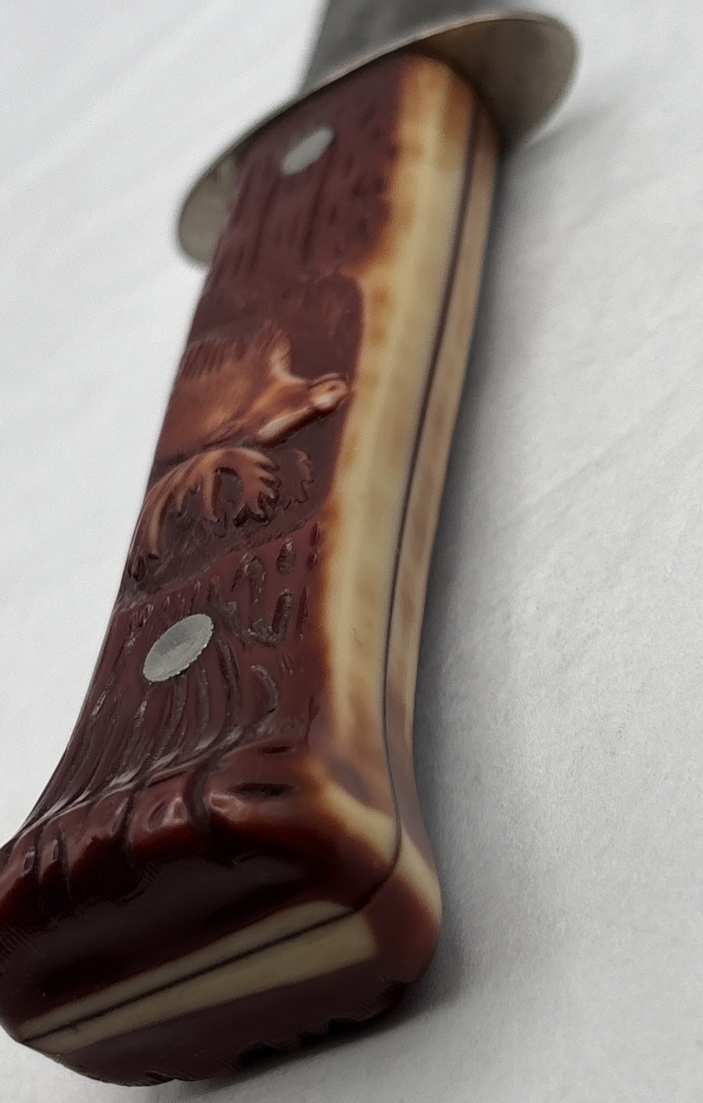 Vintage Imperial Stag Head Series Fixed Blade Hunting Knife & Pocket Knife