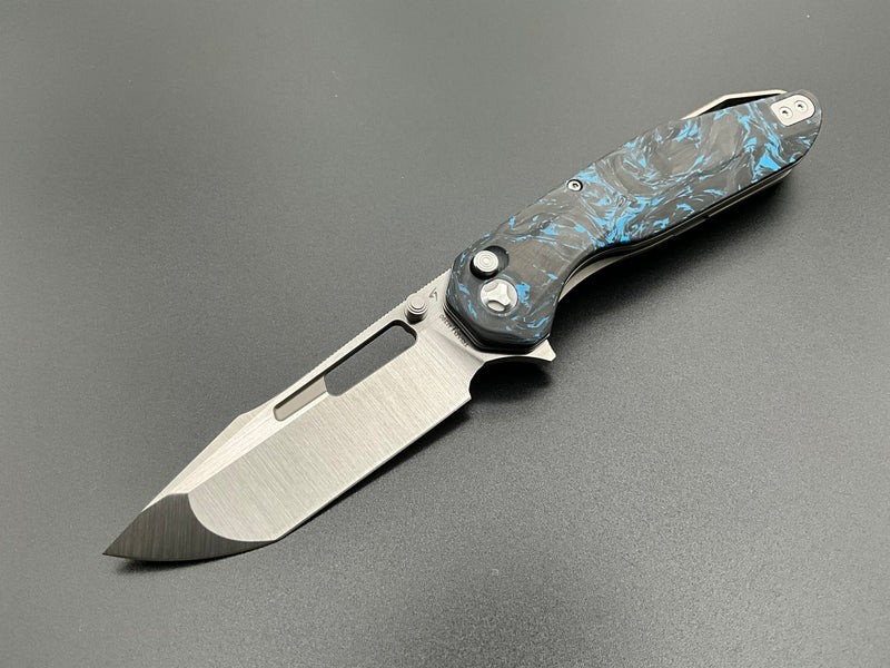 Ketuo Triad Folding Knife 3.25″ Bohler M390 Steel Blade Carbon Fiber Handle