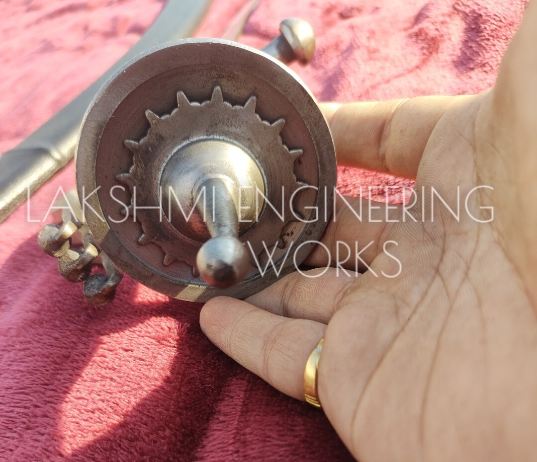 GOLIYA SWORD,Punjabi HandForged GOLIYA SWORD, Sarabloha Kamani Blade, Mild Steel