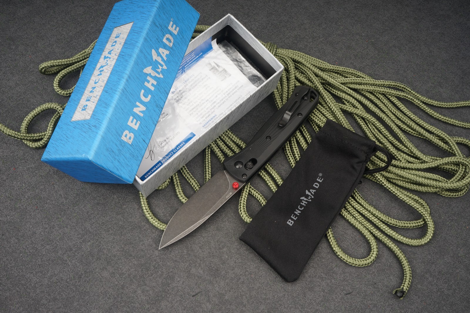 Benchmade Bugout 535BK-4 Folding Knife Aluminum Handle and M390 Stainless Steel