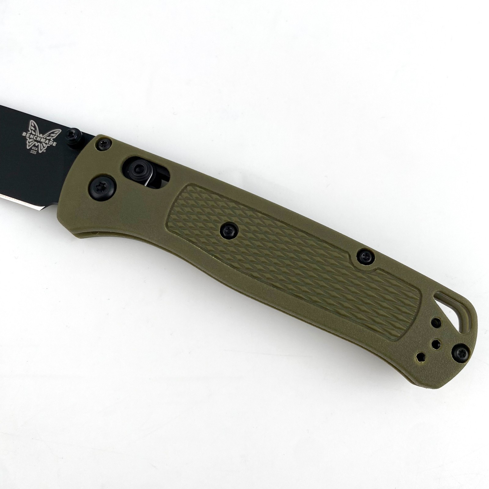Benchmade 535 Bugout Knife Green CF-Elite Handle CPM-S30V Blade Folding Knife