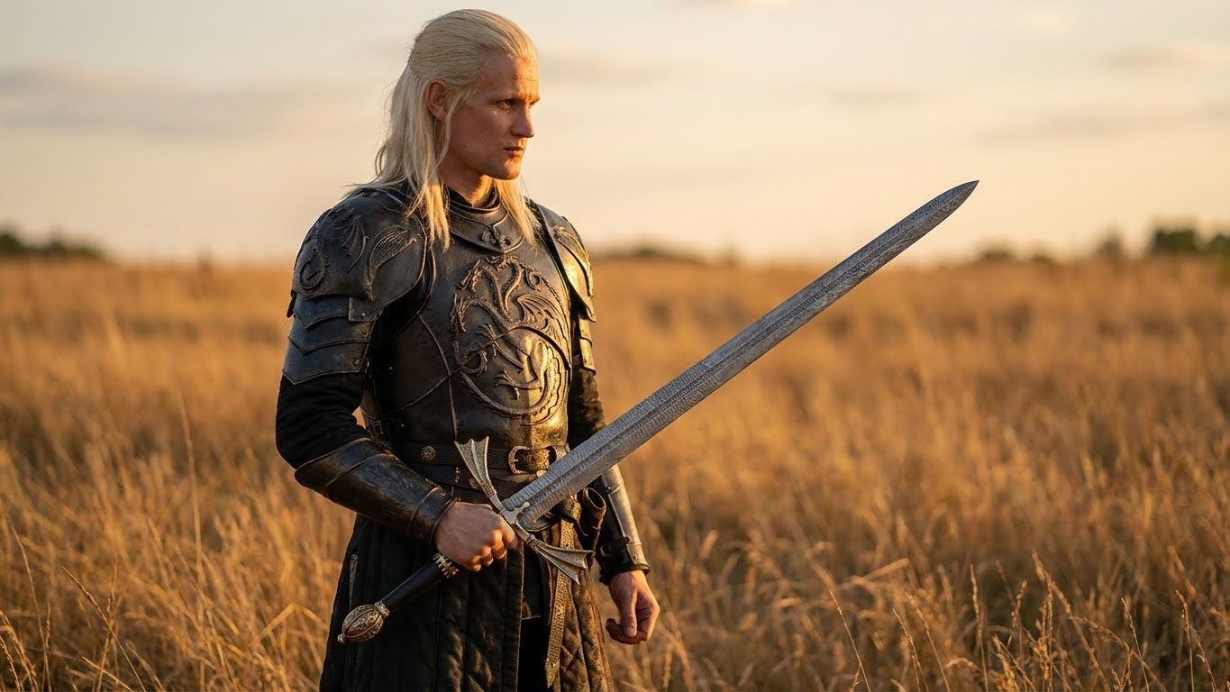 «Dark Sister Fantasy Sword Replica 39″ – Stainless Steel Blade with Scabbard»
