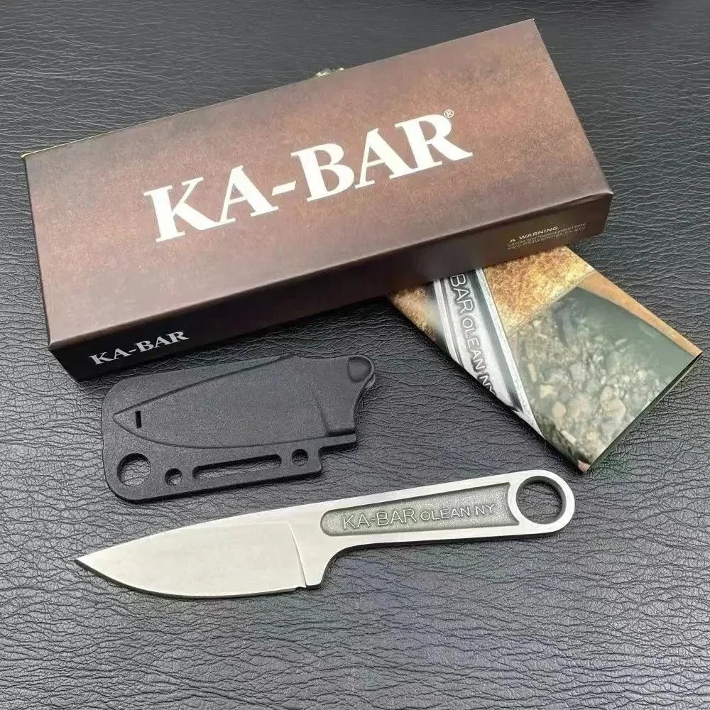 Ka-Bar Wrench Fixed Knife 3″ Blade 425 Carbon Steel One Piece. Free Shipping.