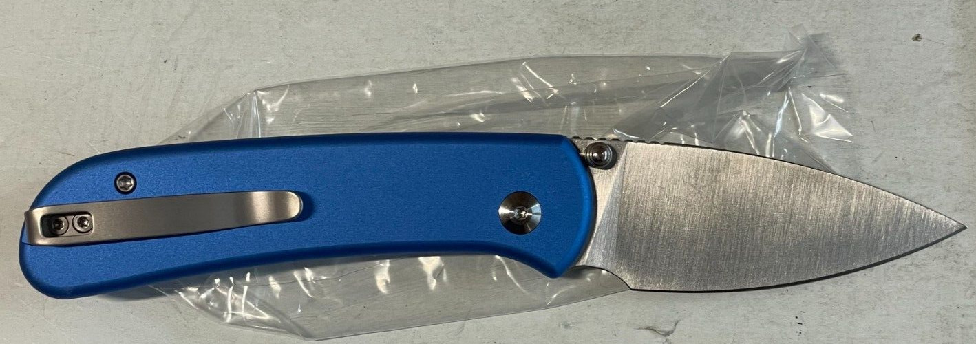Civivi Qubit Lock 3″ 14C28N Blue Aluminum Pocket Folding Knife CC22030E-3 New