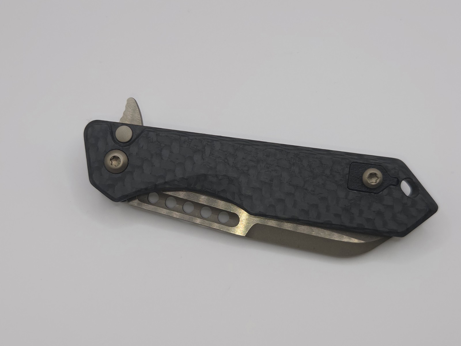 Heretic Knives Jinn Carbon Fiber Manual Pocketknife H213-7A-CF