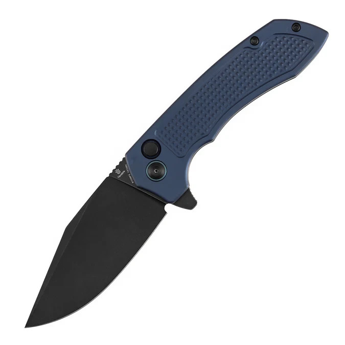 Tenable Knives Entity Blue Aluminum Folding 14C28N Pocket Knife B1036F5