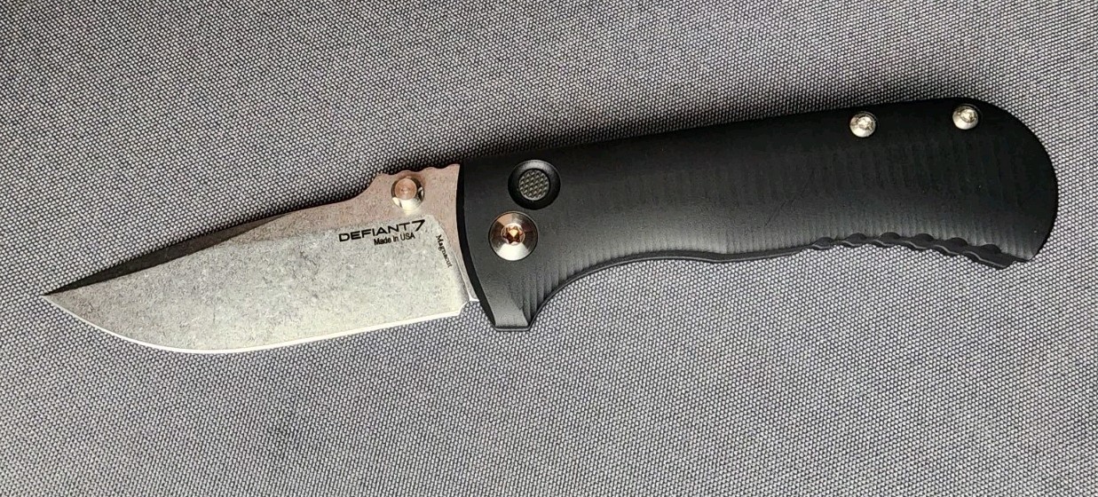 NEW! Defiant 7 / Les George – Talos – Manual Button Lock & MagnaCut Blade 🌟