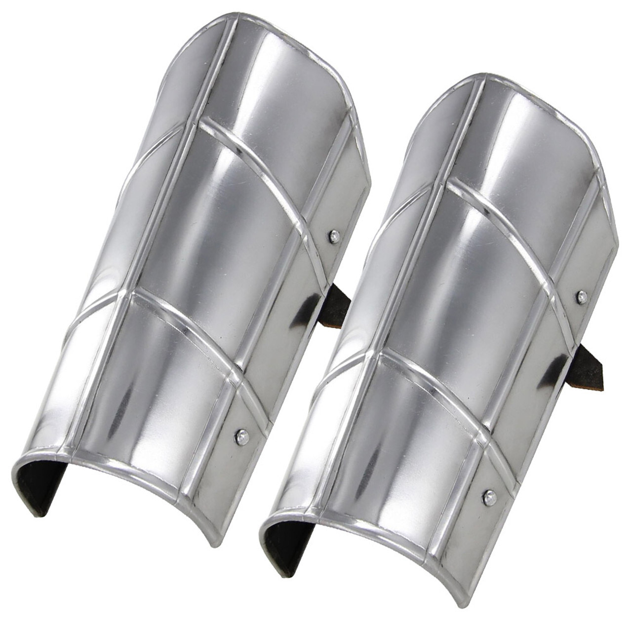 Medieval Bracers 18G Steel Vambrace Set | Siege Warfare Arm Armor for LARP SCA