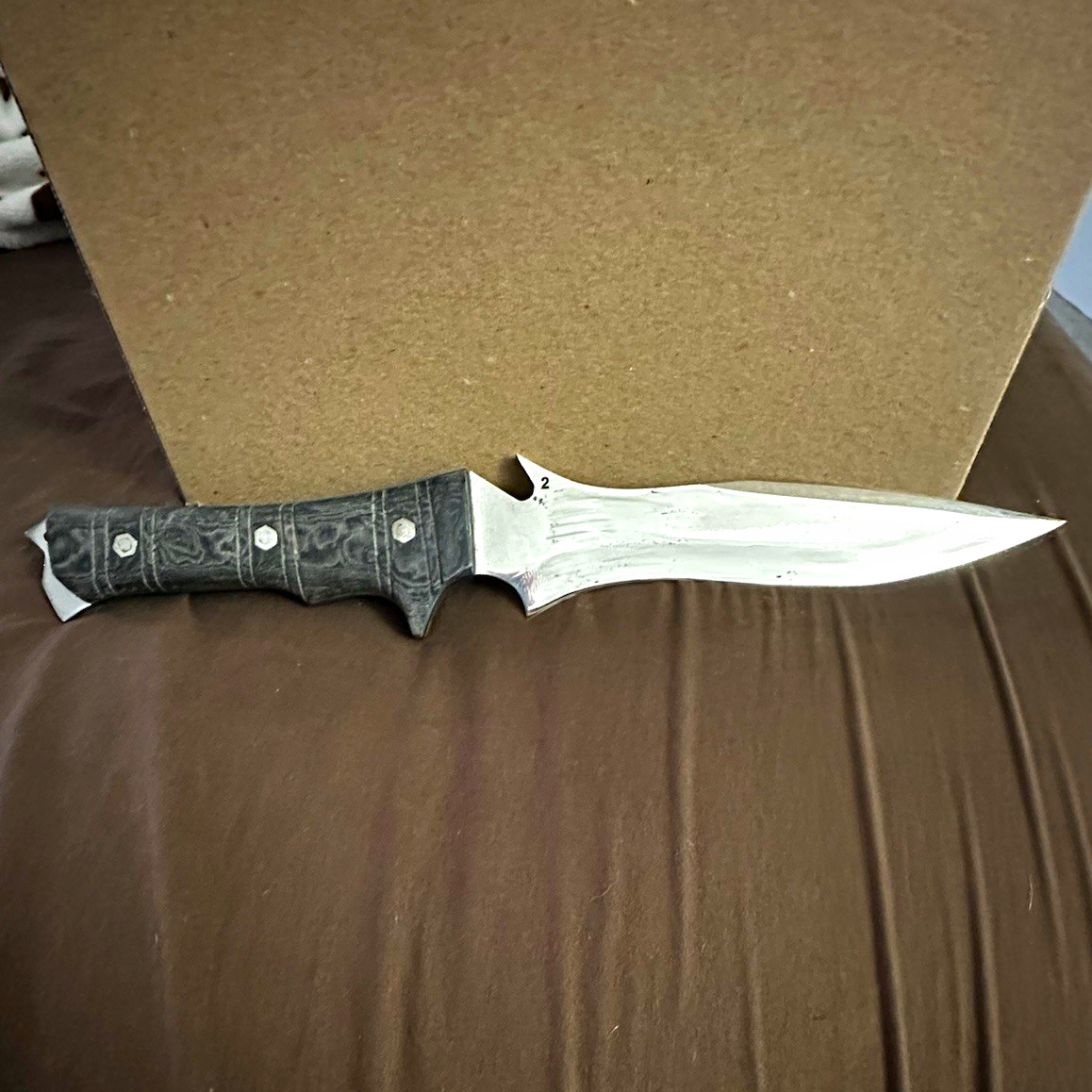 Full Tang Combat/Survival Fixed Blade Knife, Clip Point, Sheath Included