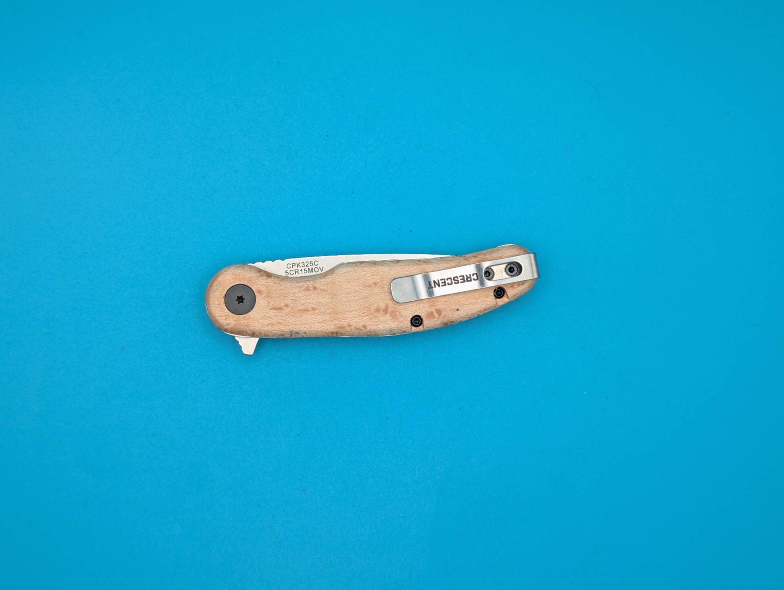 Crescent 3-1/4In Drop Point Aluminum Handle Pocket Knife CPK325A 3.25″ Used