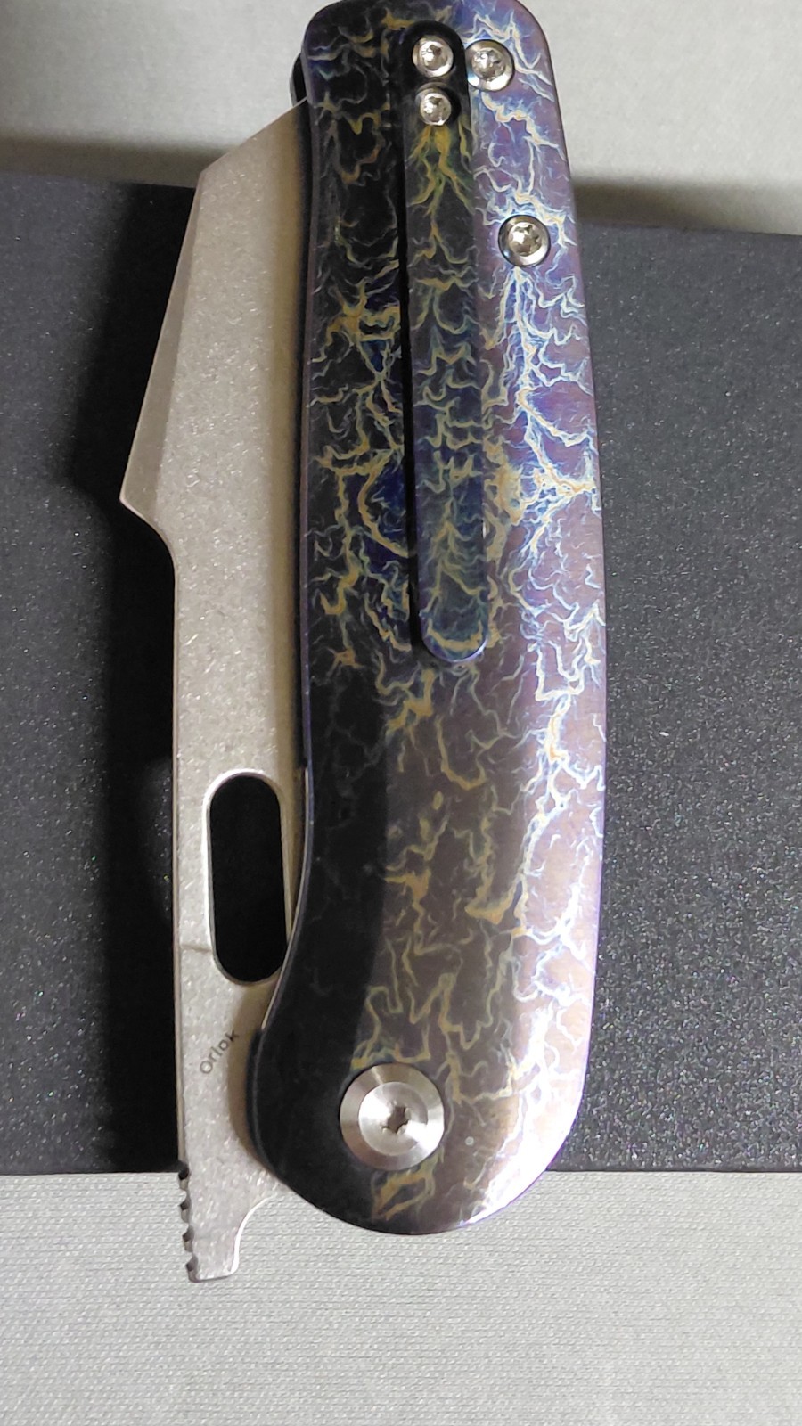 Kansept Orlok Nested Folding Knife 3″ CPM S35VN Steel Blade Titanium Handle