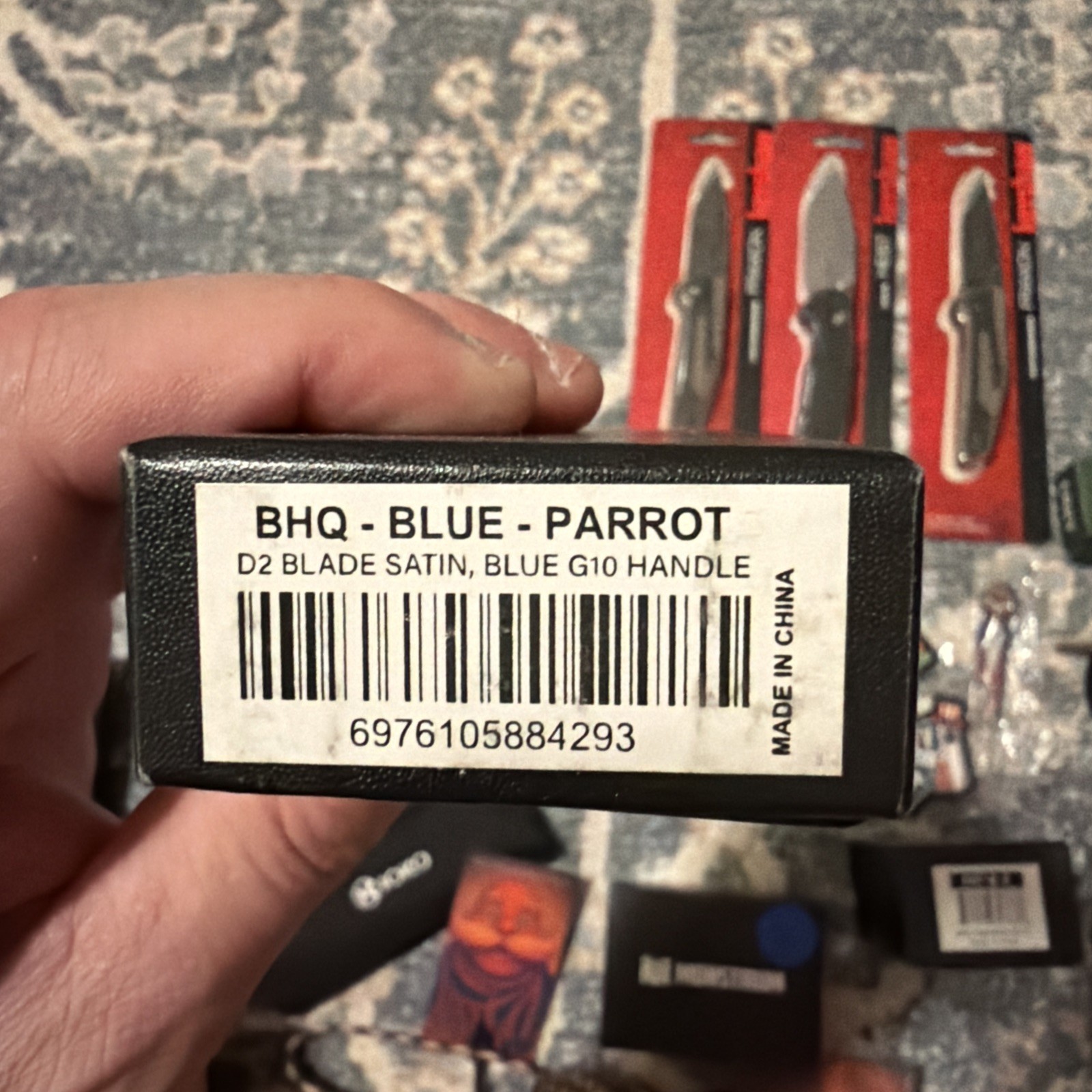 CJRB Shale Crossbar Lock Blue & Orange G10 AR-RPM9 1943BBO BIG BUNDLE KNIVES +