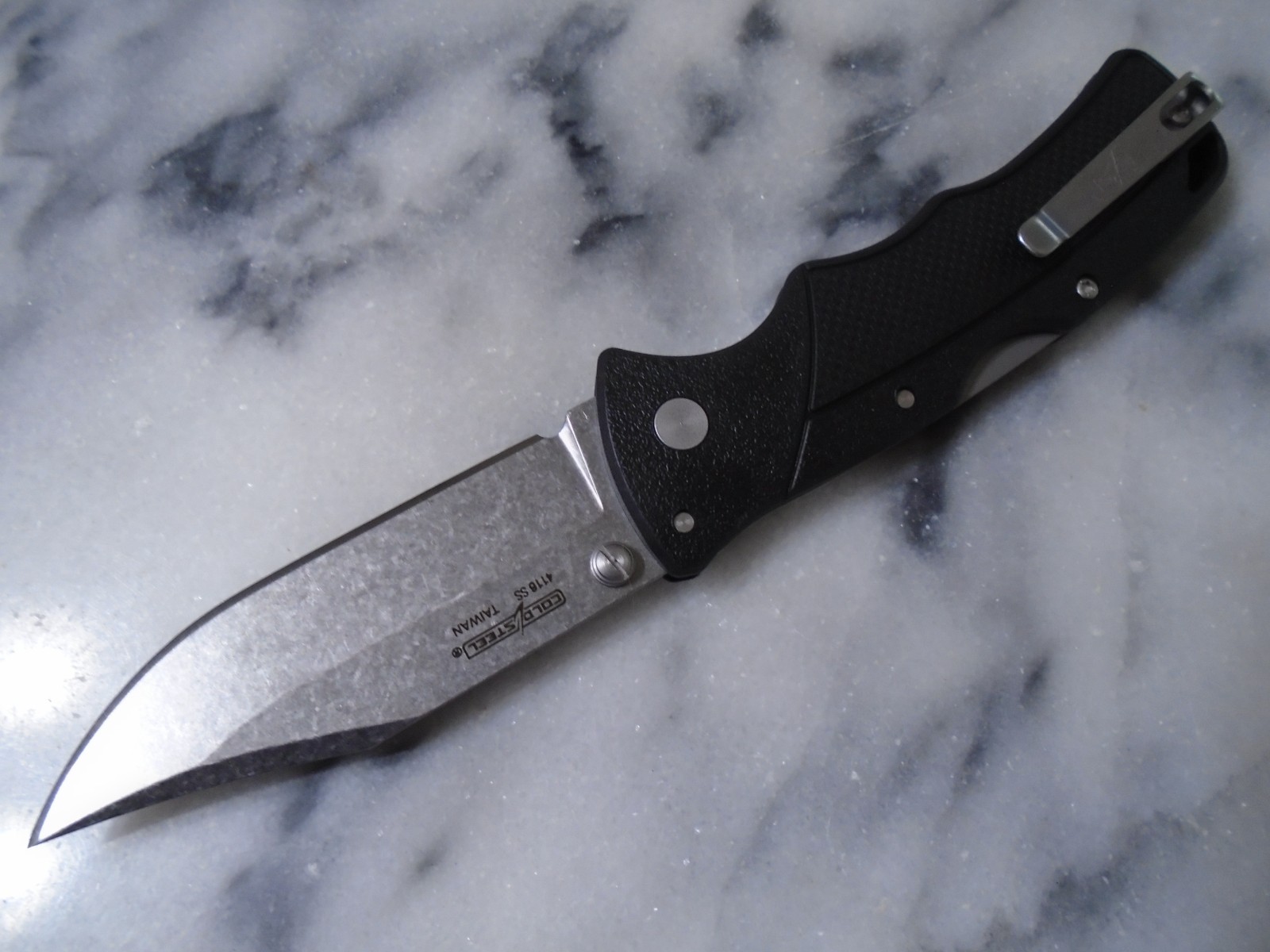Cold Steel Verdict Clip Point Pocket Knife TRI-AD Lock 4116 Steel Folder C3CPSSZ