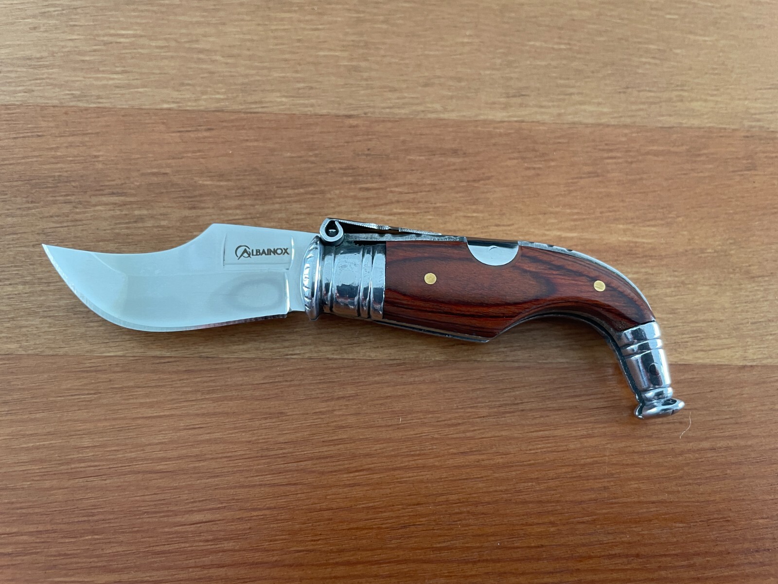 1.95” Spanish Navaja Capaora Pocket Knife Red Stamina Wood – USA seller