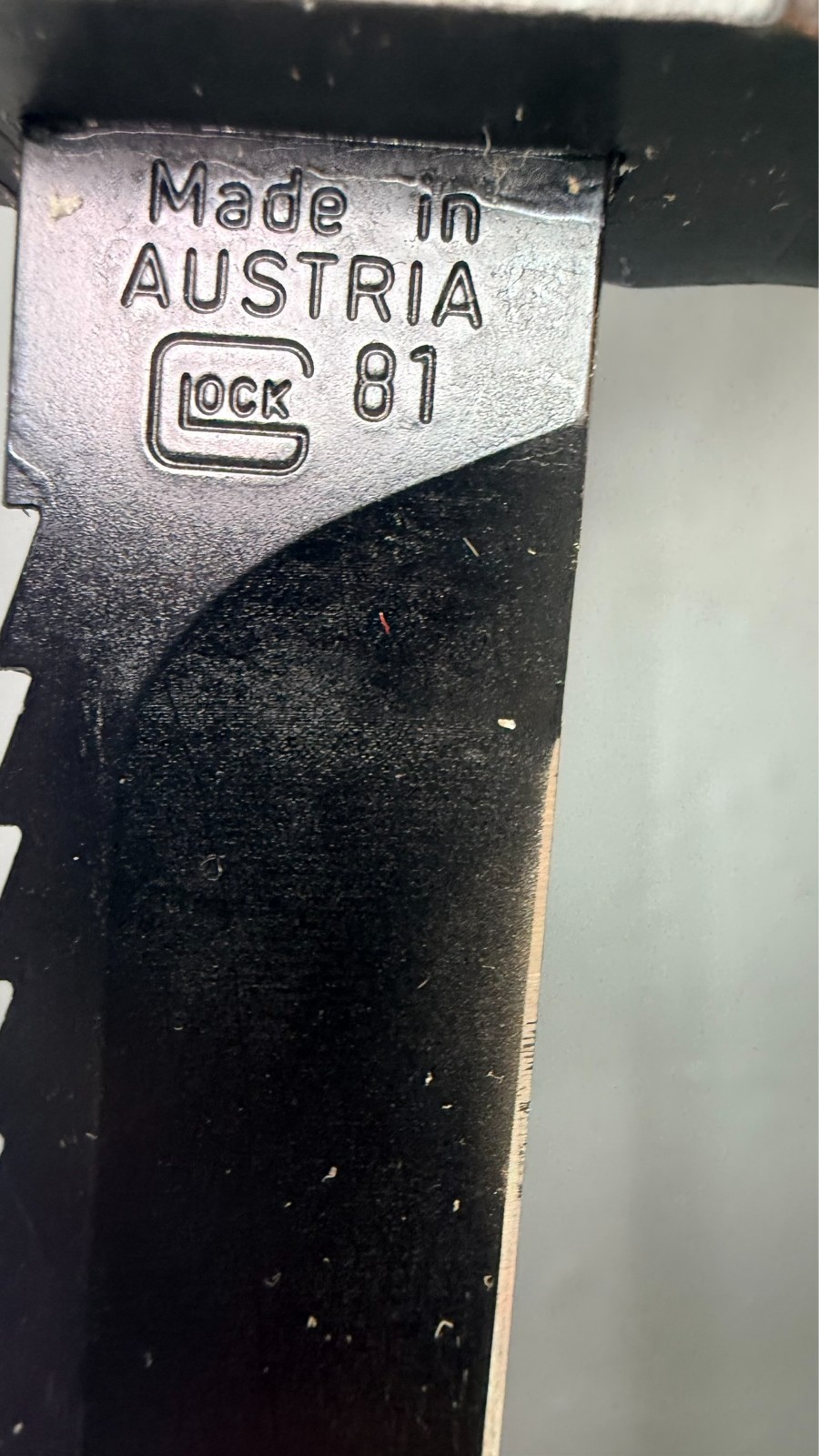 Glock Field Knife 81 Austria Sawback Fixed Blade Tan Sheath Used