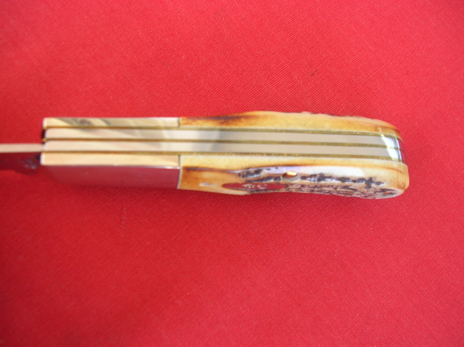 CASE XX 52009 1/2 2 BLADE BARLOW WITH SHIELD STAG HANDLES 2000 KNIFEJ