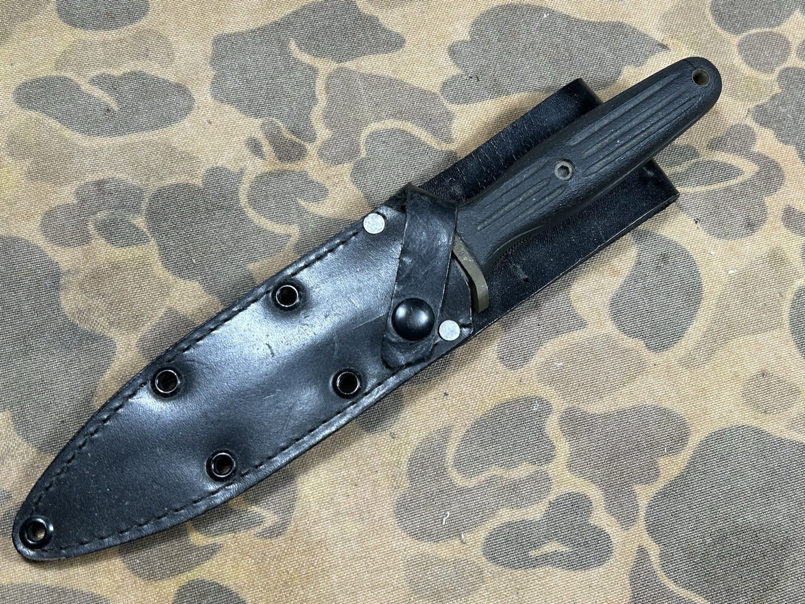 VTG Blackjack Applegate Fairbairn Dagger combat fighting Knife VG w/ Sheath