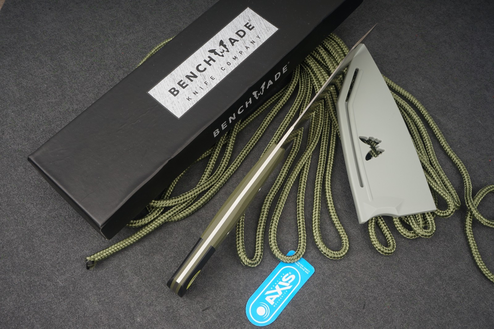 Benchmade CPM-M154 Fixed Blade Knife Green G10 Outdoor Survival Camping Bushcraf