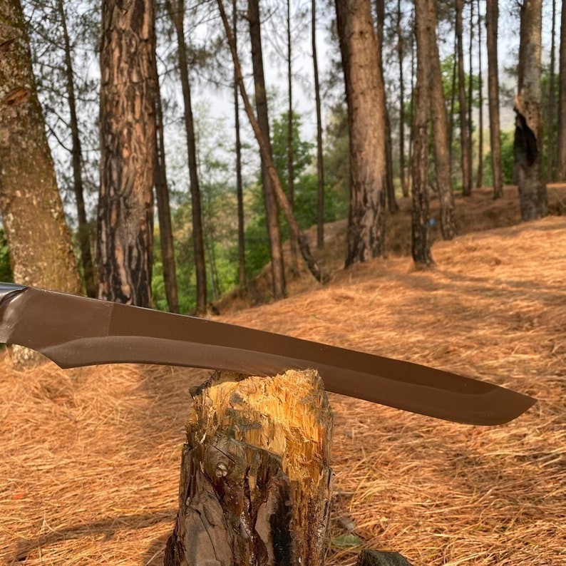 Custom Handmade Carbon Steel Blade Tactical Machete Sword | Hunting | 32 inches