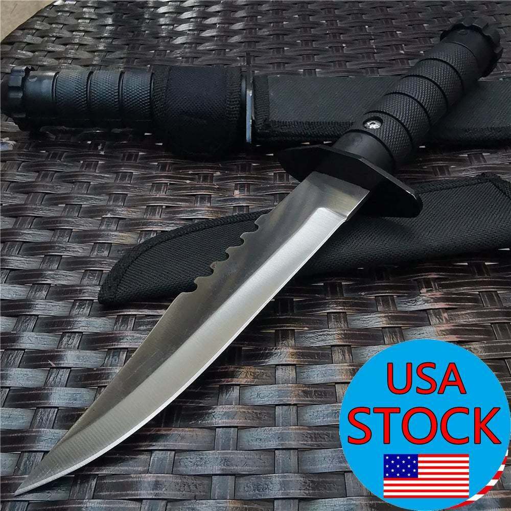 11″ Army TACTICAL SURVIVAL Survival Camping Fixed Blade Hunting Knife Bowie