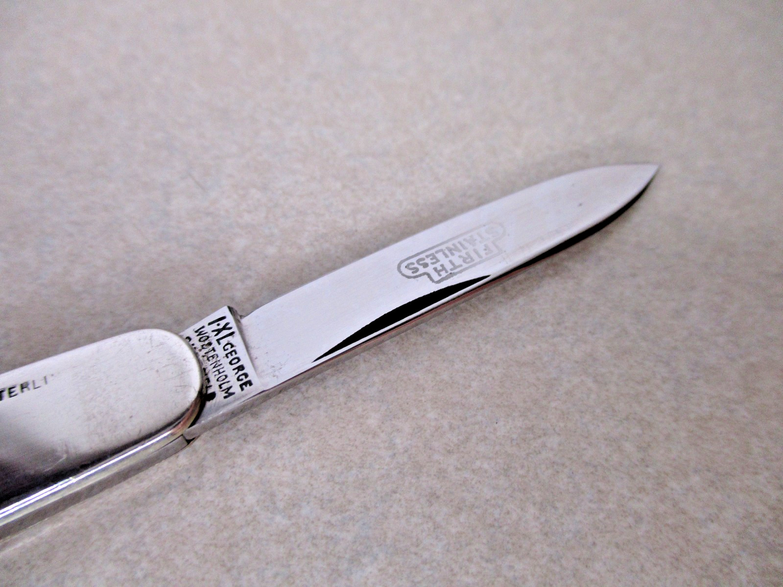 RARE Sterling Silver IXL George Wostenholm US Senate Pocket Knife United States