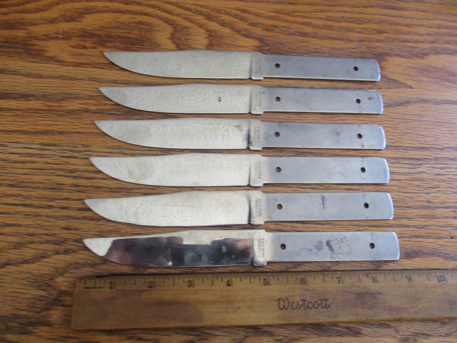 6 Carbon Steel Knife Blade Blank Blank’s NOS Colonial Knife USA