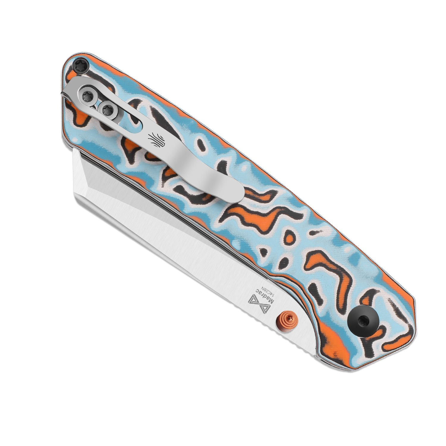Kizer Madrac EDC Folding Pocket Knife 14C28N Blade Micarta Handle V3693BSA2