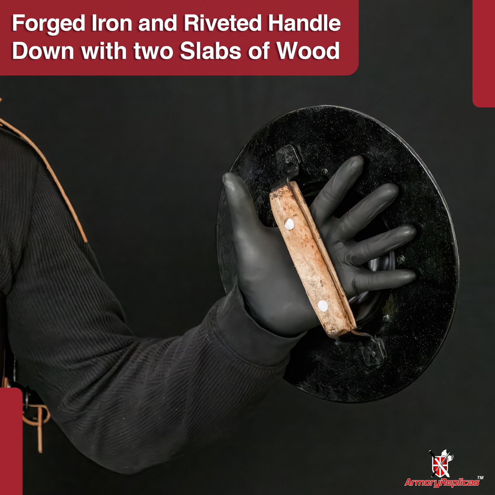 Medieval Archers Combat Handforged Buckler Renaissance 14G Battle Ready Shield