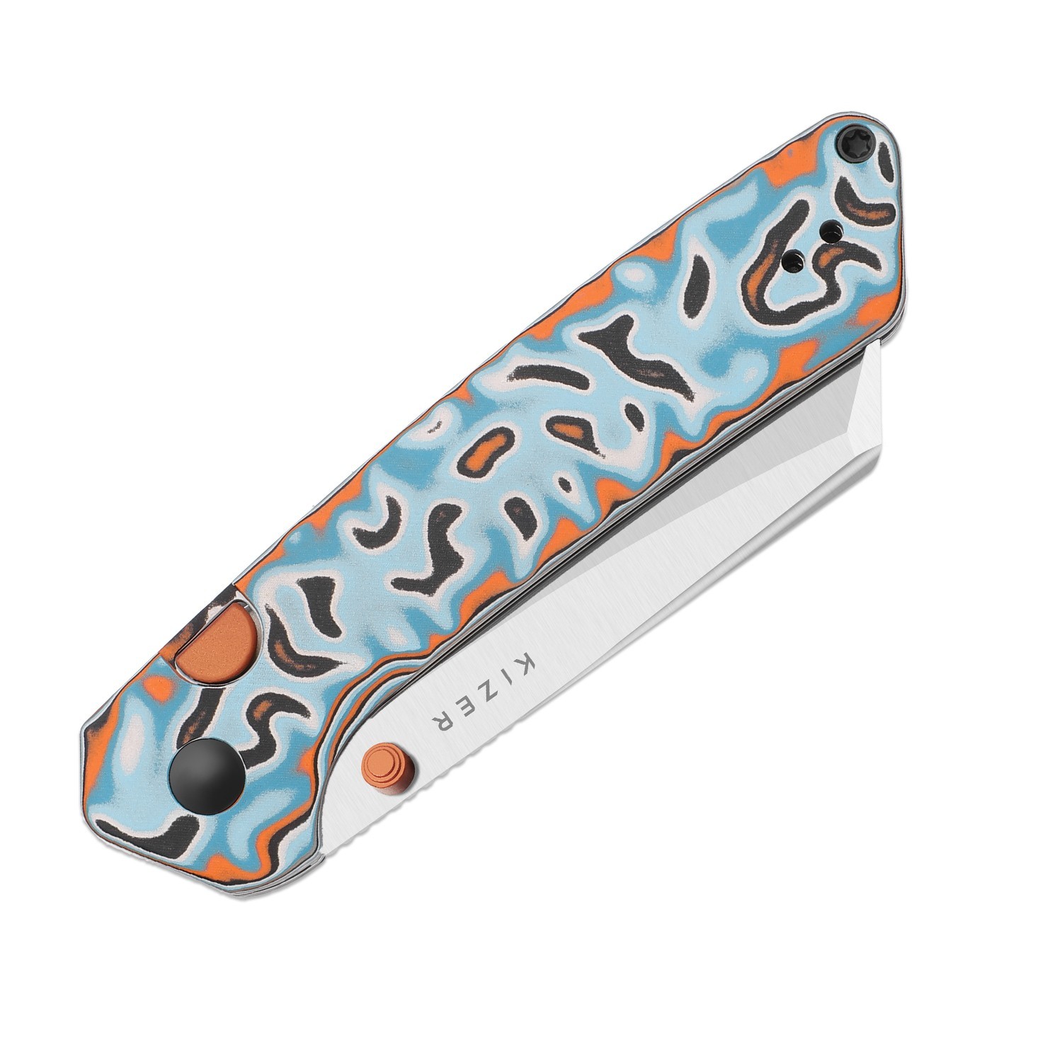 Kizer Madrac EDC Folding Pocket Knife 14C28N Blade Micarta Handle V3693BSA2