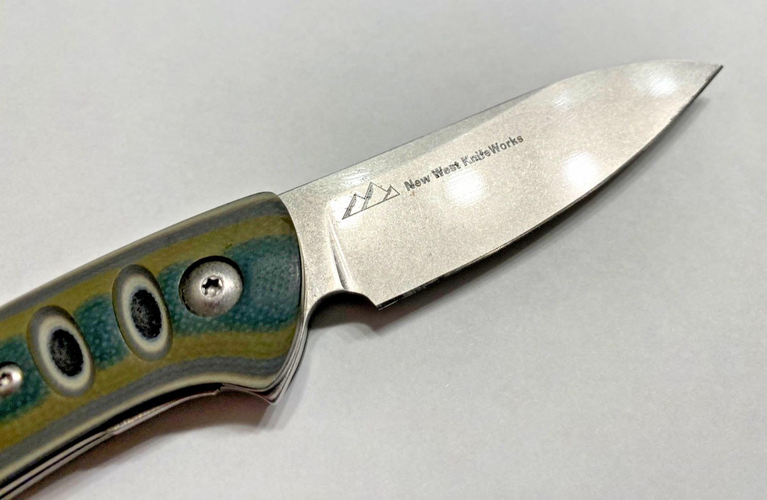 New West KnifeWorks Glory Folder Pocket Knife Lichen