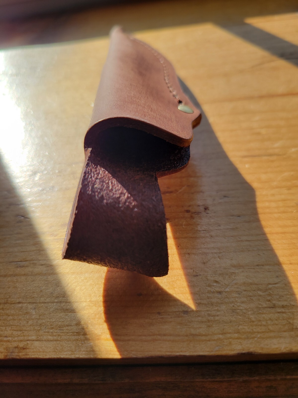 Sheaths Genuine Natural Brown Leather For Up To 6″ Overall Fixed-Blade Knife