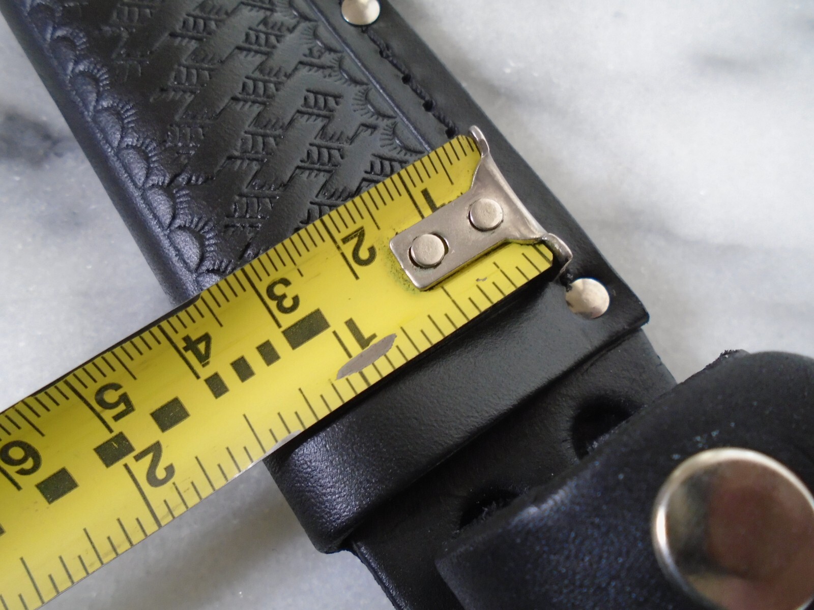 Black Leather Fixed Blade Knife Sheath Fits Up To 6″ X 1 1/2″ Inch Blades New