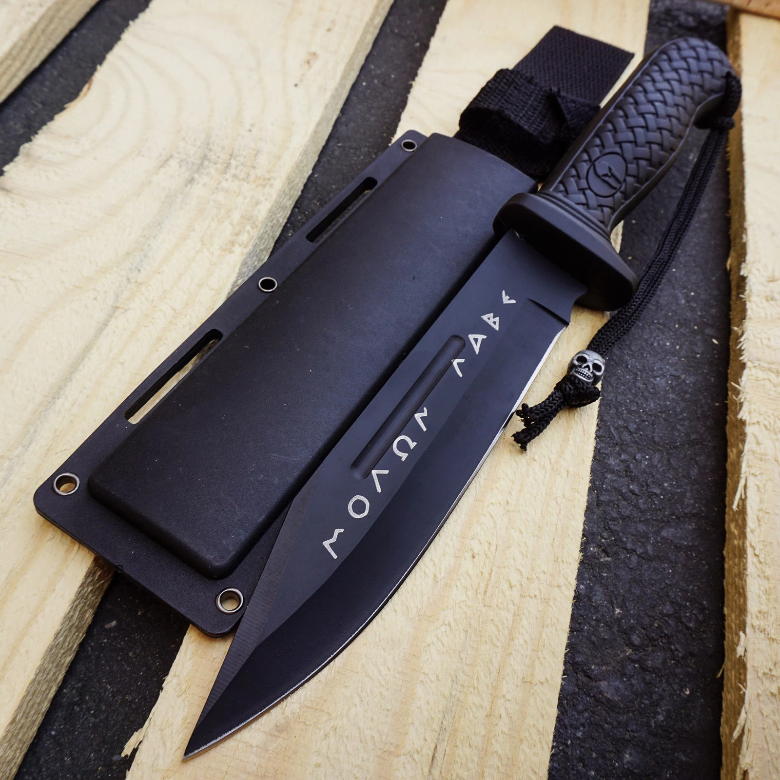 Greek Warrior MOLON LABE FIXED BLADE KNIFE COLLECTION TACTICAL TRAINING SURVIVAL