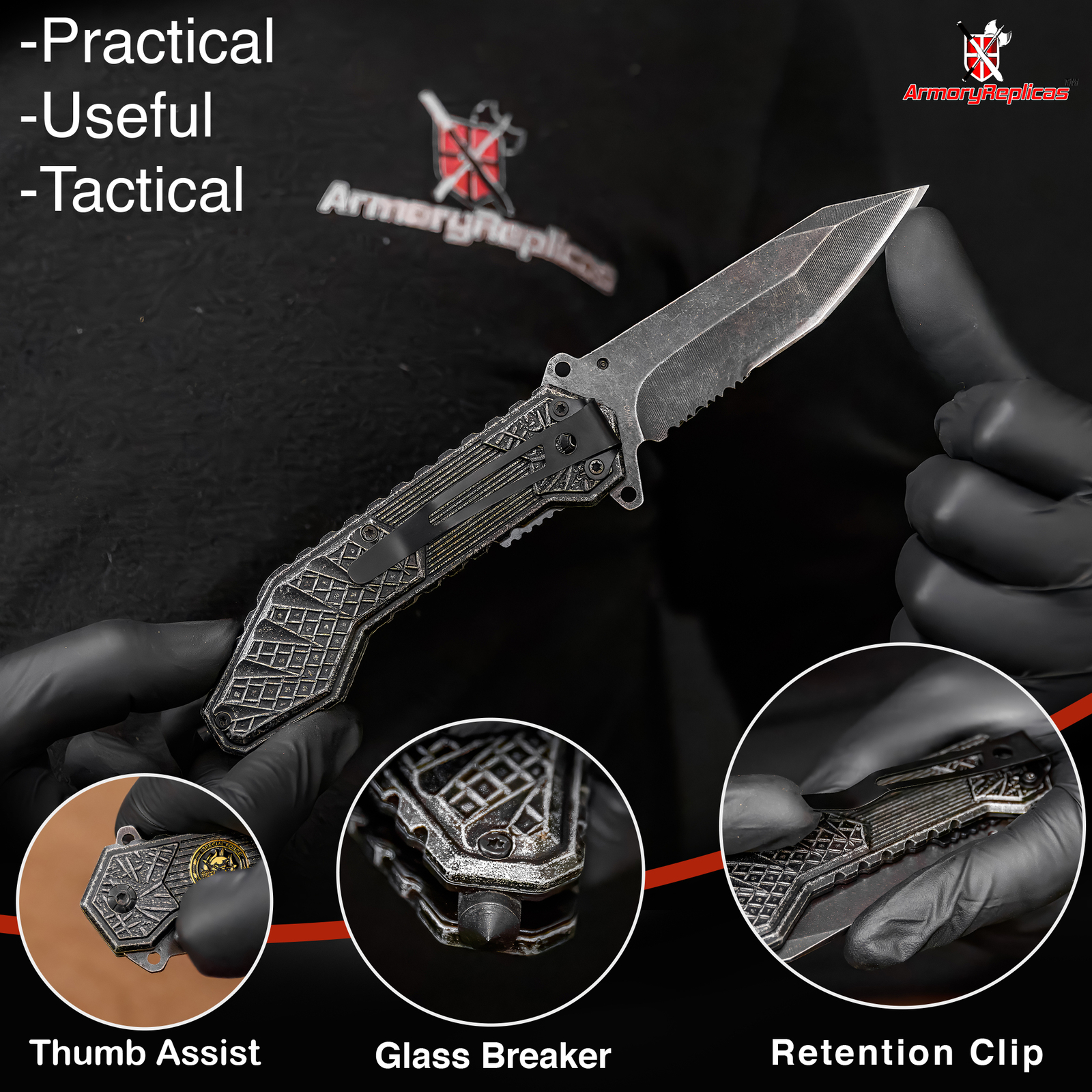 Full Tang Fixed Blade 4 Inch Task Knife | Fixed Blade Knife Drop Point Blade