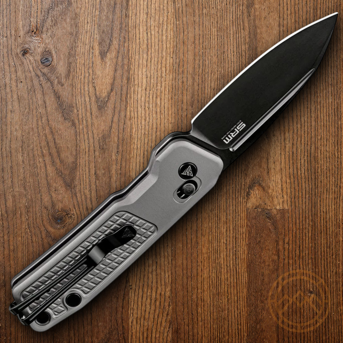 SRM Knives Scout Folding Knife 2.75″ 14C28N Sandvik Steel Blade Gray G10 Handle