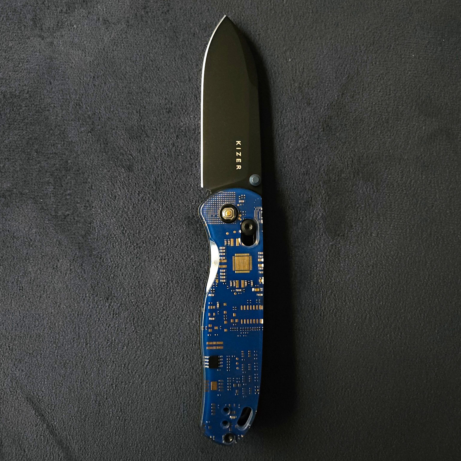 Kizer Drop Bear PCB 154CM Drop Point Clutch Lock Limited Knife