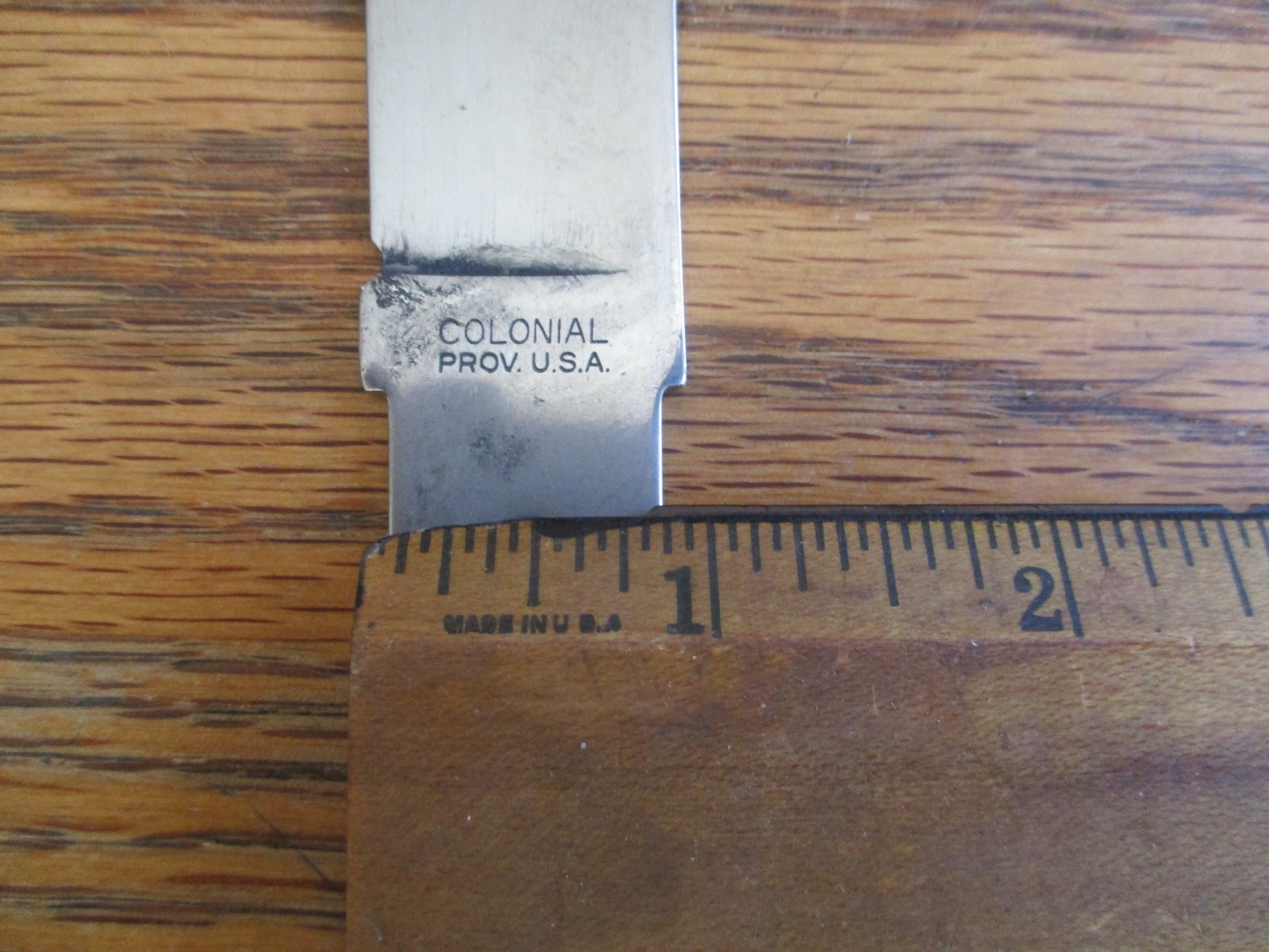 6 Carbon Steel Knife Blade Blank Blank’s NOS Colonial Knife USA