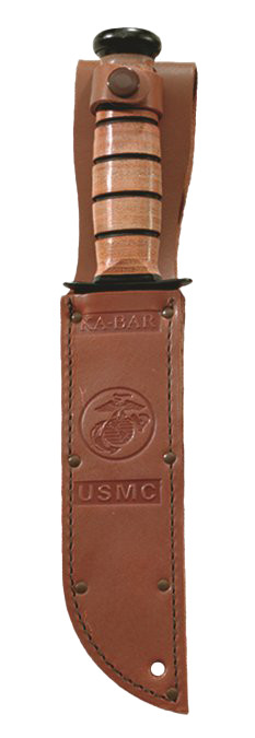 KA-BAR Leather Handled Original U.S.A Fighting/Utility Knife Fast Fast Shipping